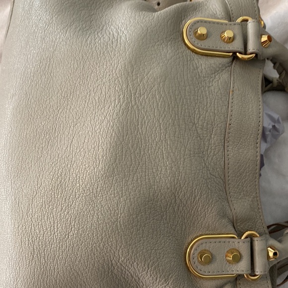 Balenciaga Gray Satchel with Gold Accents - Picture 9 of 15